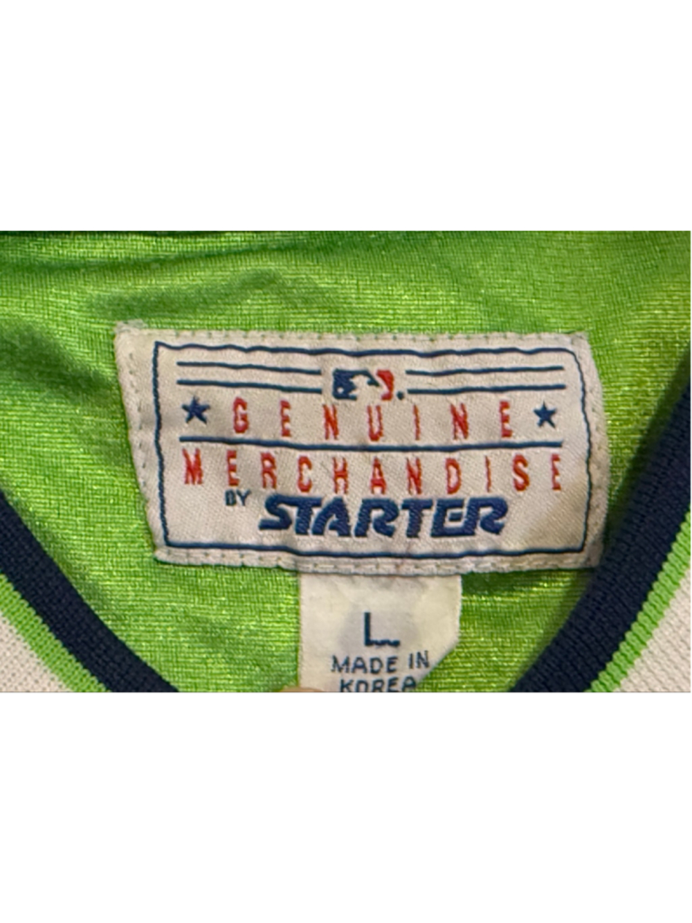 Vintage 1990s Starter Genuine Merchandise New York Yankees Pullover Jacket Sz L - Picture 9 of 11